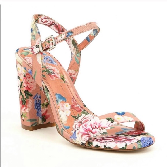 Floral block heels - Picture 4 of 10